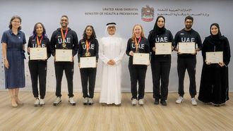 الإمارات العربية المتحدة تكرم فريق حياة في ألعاب زراعة الأعضاء