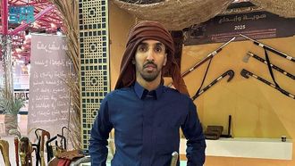 مصدق حجازي في معرض مكة للحرف