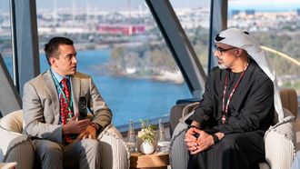 Khaled Bin Mohamed Meets Ecuador~~s President