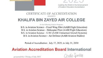 Khalifa Bin Zayed Air College Gains AABI Accreditation