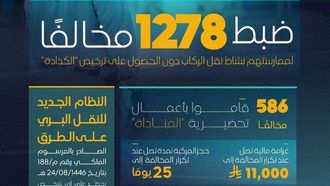 هيئة النقل تضبط 1278 سائقاً بدون رخصة