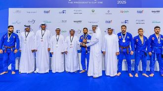 الوحدة يتوج بكأس رئيس الدولة للجوجيتسو