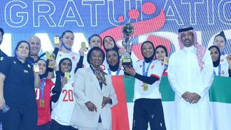 الشارقة تفوز ببطولة غرب آسيا للكرة الطائرة