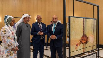 افتتاح معرض سهول بلا حدود في المسجد