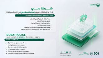 AI Forged Docs: Dubai Police Urge Vigilance
