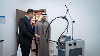 افتتاح المركز الطبي بجامعة عجمان