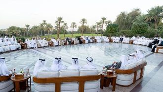 اجتماع قيادة دبي في قصر زعبيل