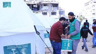 KSrelief Shelter Camp Aids Gaza Returnees