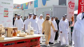 Mohammed Bin Rashid Visits Quoz Arts Fest