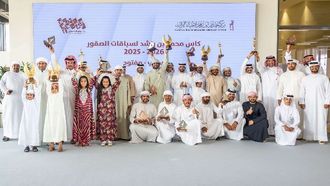 تم تسليط الضوء على الفائزين بكأس الصيد بالصقور في دبي