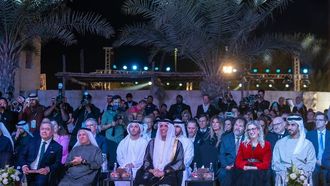 افتتاح المهرجان من قبل الشيخ سعود بن صقر