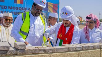 Sheikh Zayed Mosque NDjamena Stone Laying