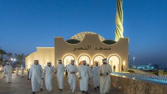 افتتاح مسجد النصر في الذيد