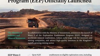 EEP Wave 3 Accelerates Saudi Mineral Exploration
