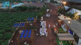 إفطار رمضاني في مزارع جازان