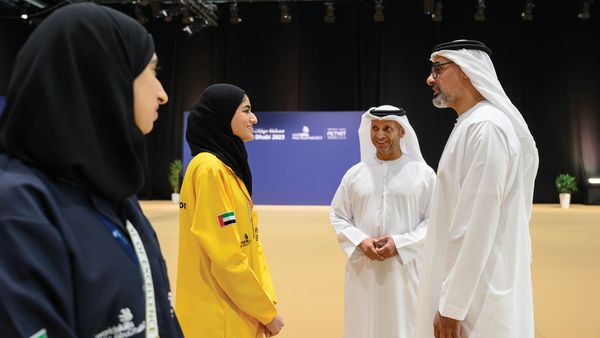 Crown Prince Celebrates Team's Victory