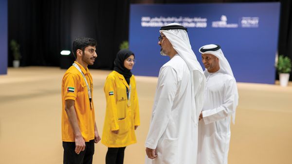 Crown Prince Celebrates Team's Victory