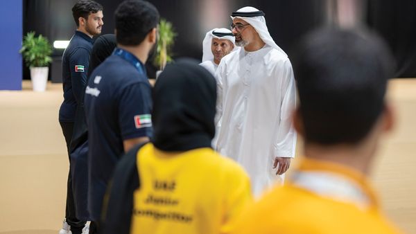 Crown Prince Celebrates Team's Victory