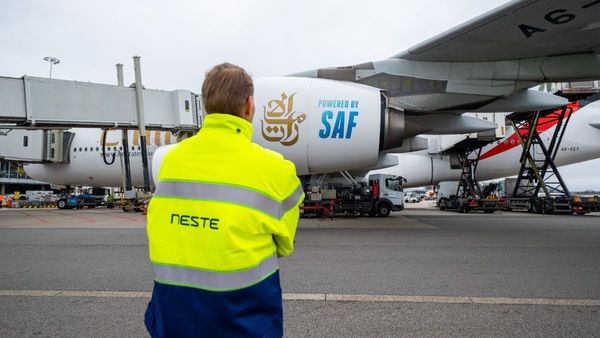 Emirates Uses SAF in Amsterdam