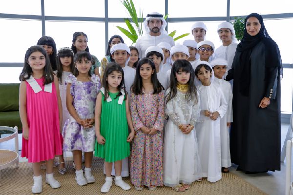 Dubai's Young Cleanup Volunteers Meet Sheikh Hamdan