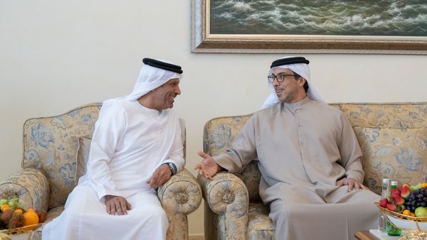Sheikh Mansour at Camel Race