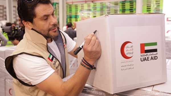 UAE Aid Event for Gaza in Cairo