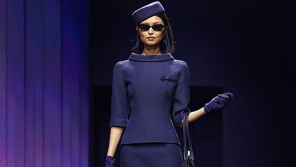 Elegant Cabin Crew Attire by Riyadh Air