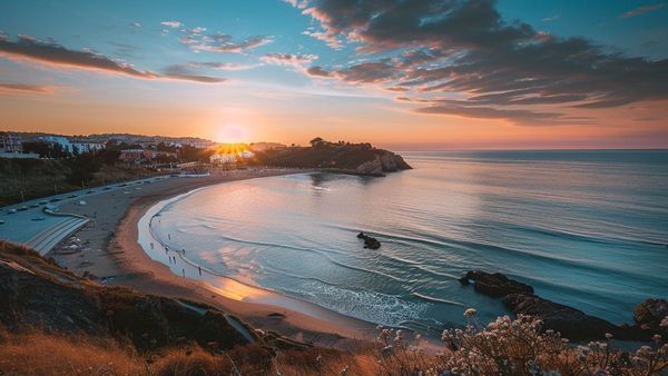 Spanish Sea Sunset Shot