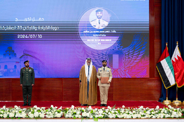 Sheikh Khaled at Military Graduation