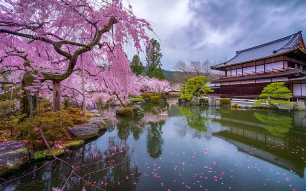 Beautiful traditional view of Japan