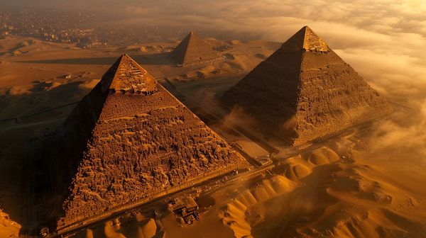 Cairo  Egypt drone shot