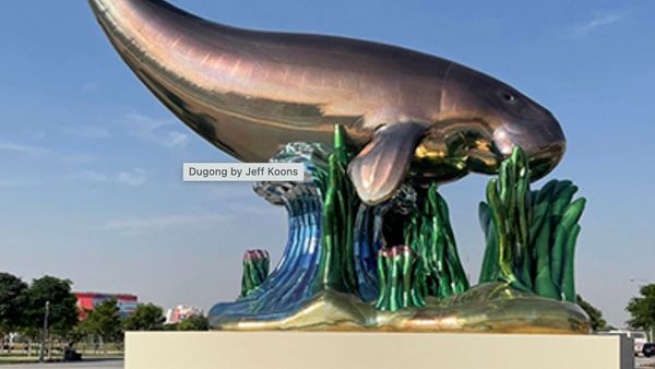 Dugong Sculpture Departs Doha