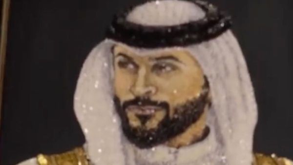 Gemstone Portrait of Sheikh Nasser Revealed