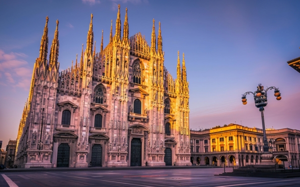 Gothic architecture of Duomo Milan