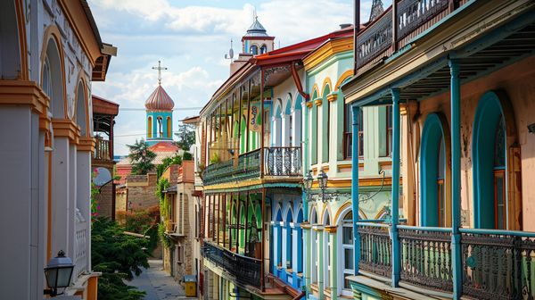 Sunset view of Kutaisi