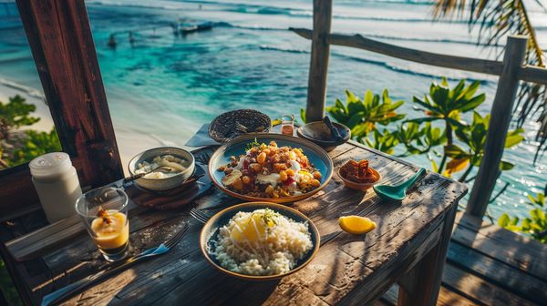 Maldives Breakfast outdoor