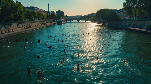 Swimming in the Seine