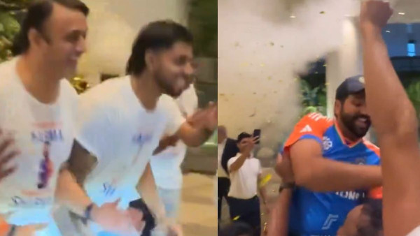 Rohit Sharma's Warm Homecoming Celebration Rohit Sharma's Warm Homecoming Celebration