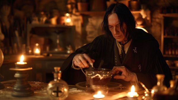 Severus Snape making potions