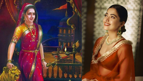 Rashmika as Queen Yesubai in Chhava Rashmika as Queen Yesubai in Chhava