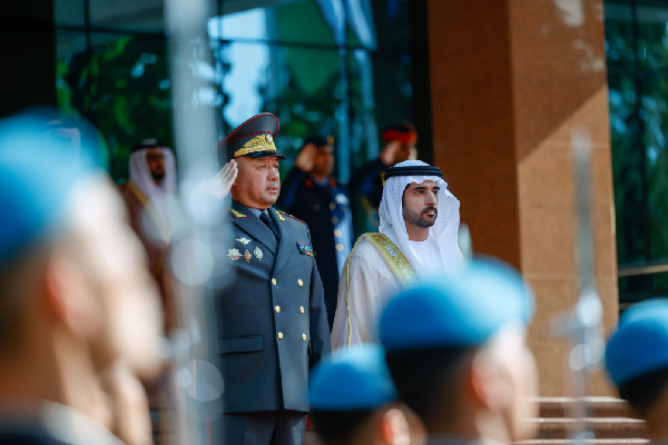 Hamdan bin Mohammed Meets Uzbekistan Defence Minister