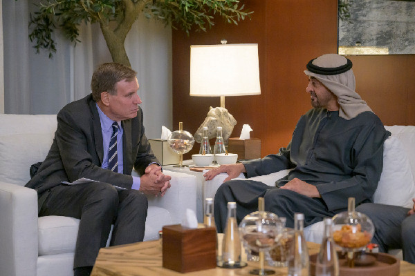 UAE President Discusses Relations with US Senate