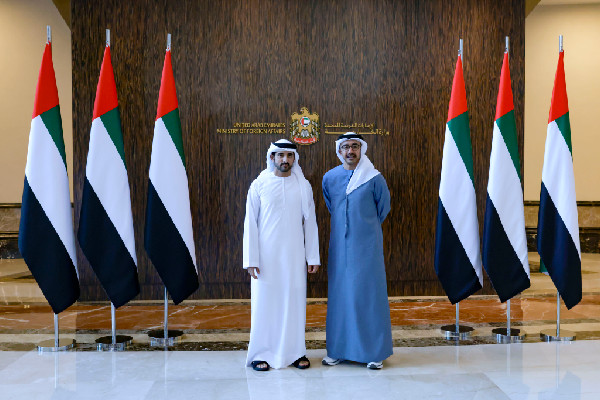 Hamdan and Abdullah Discuss UAE's Global Vision