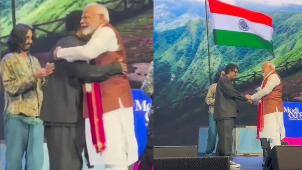 PM Modi Meets Rapper Hanumankind in New York PM Modi Meets Rapper Hanumankind in New York