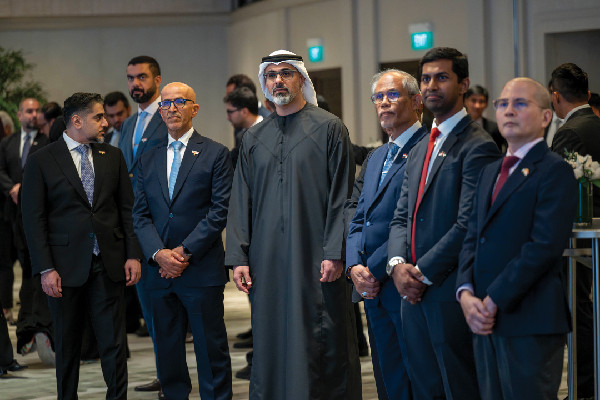 Crown Prince of Abu Dhabi at Business Event
