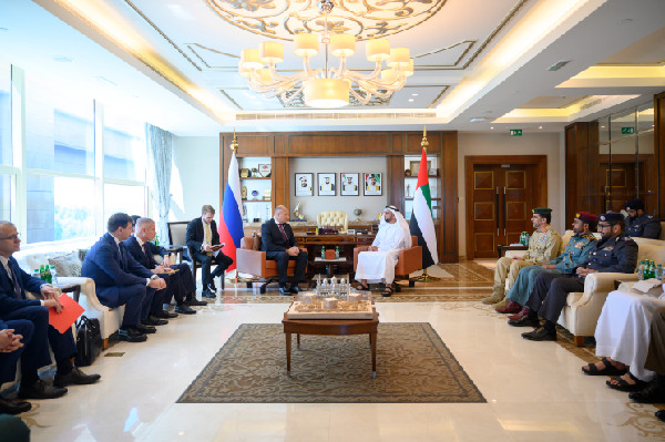 Saif bin Zayed Meets Russian Emergency Minister