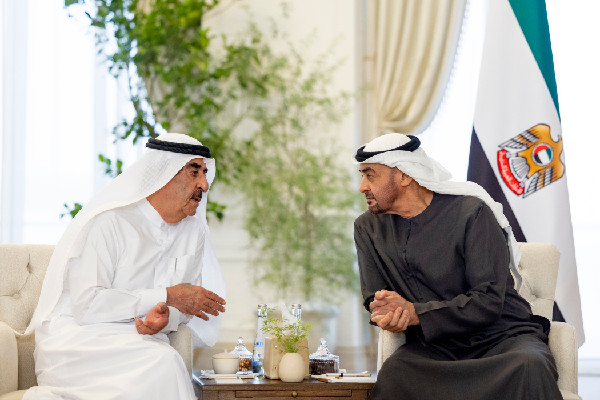 UAE President Meets Ruler of Umm Al Quwain