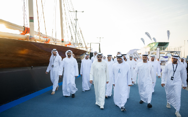 Hamdan bin Zayed at Abu Dhabi Boat Show