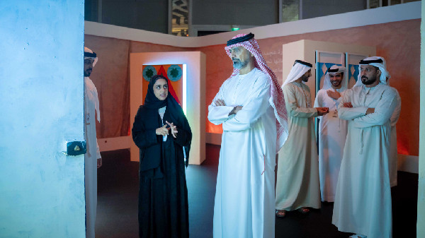 Ammar bin Humaid Visits Ajman Pavilion