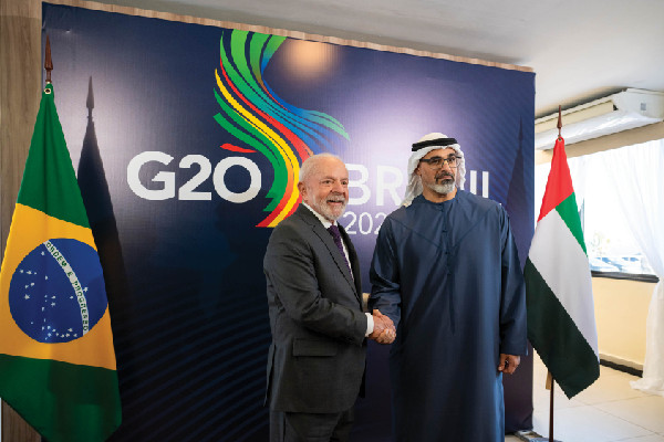 Abu Dhabi Crown Prince Meets Brazil's President